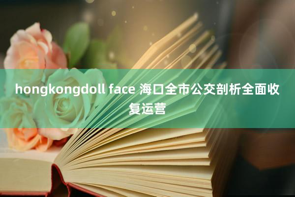 hongkongdoll face 海口全市公交剖析全面收复运营