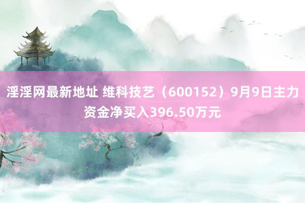 淫淫网最新地址 维科技艺（600152）9月9日主力资金净买入396.50万元