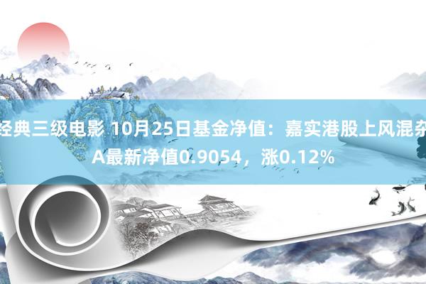 经典三级电影 10月25日基金净值：嘉实港股上风混杂A最新净值0.9054，涨0.12%