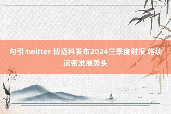 勾引 twitter 博迈科发布2024三季度财报 络续邃密发展势头