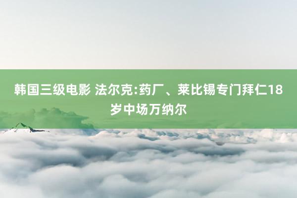 韩国三级电影 法尔克:药厂、莱比锡专门拜仁18岁中场万纳尔