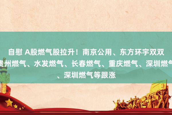 自慰 A股燃气股拉升！南京公用、东方环宇双双涨停，贵州燃气、水发燃气、长春燃气、重庆燃气、深圳燃气等跟涨