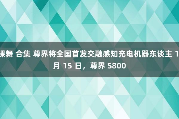 裸舞 合集 尊界将全国首发交融感知充电机器东谈主 1 月 15 日，尊界 S800